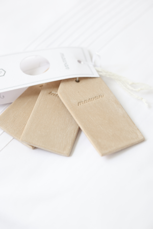 ETIQUETAS DE ARCILLA PERFUMADA X3